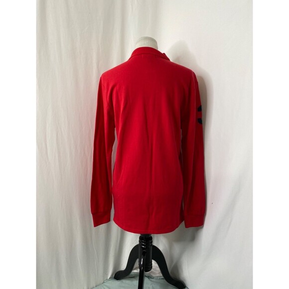 Polo Ralph Lauren Boys Big Pony Polo Shirt Red Long Sleeve Size XL - Picture 4 of 9